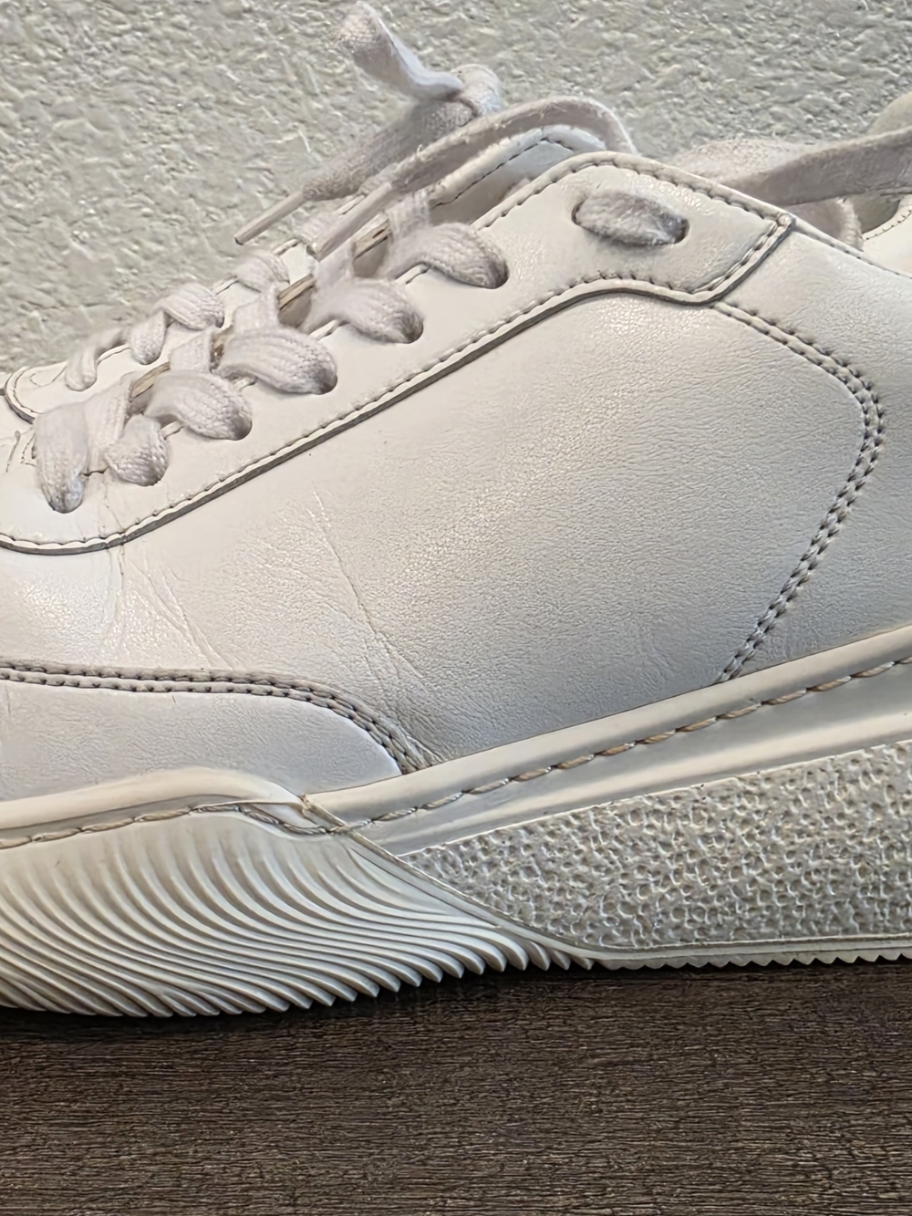 Stella McCartney White Loop Chunky Lace-Up Sneakers - Size 38 (US 8)